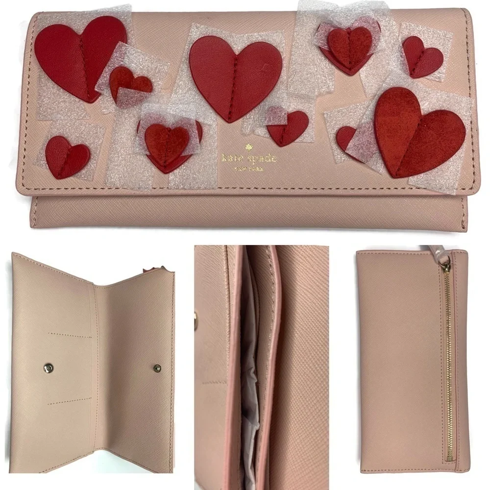 Kate Spade Heart Wallet Clutch Valentine’s Gift 💝